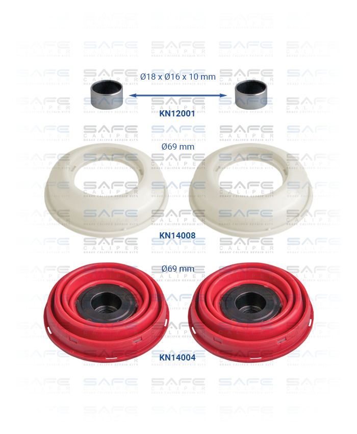Kaliper Piston Tappet Tamir Takımı