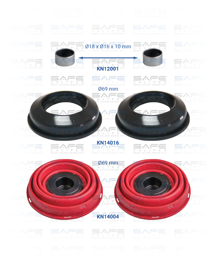 Kaliper Piston Tappet Tamir Takımı