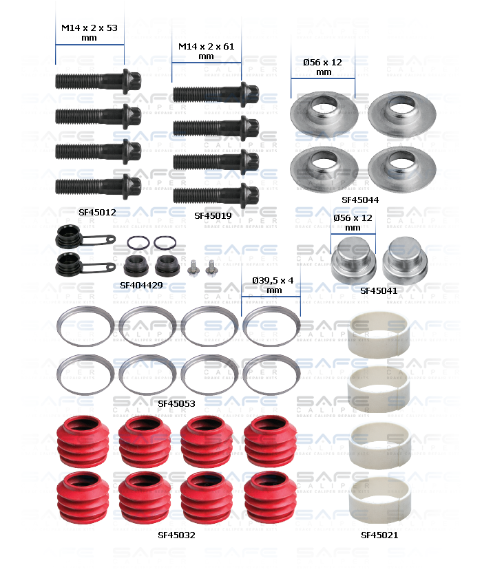 Caliper Bolt & Cap Kit