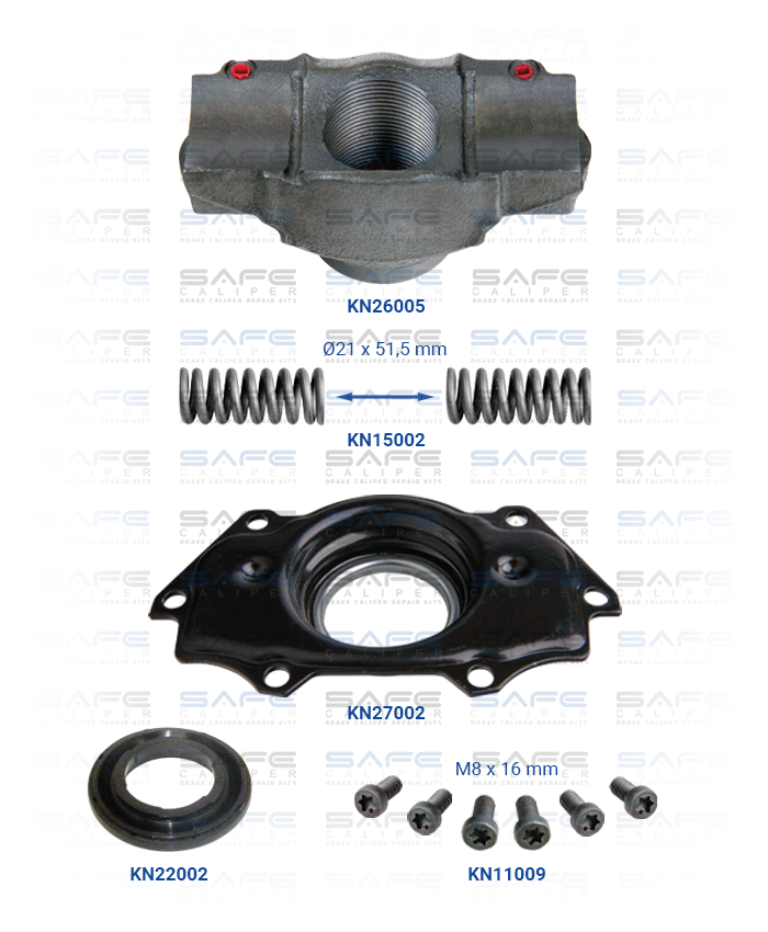 Caliper Bridge Assembly Repair Kit