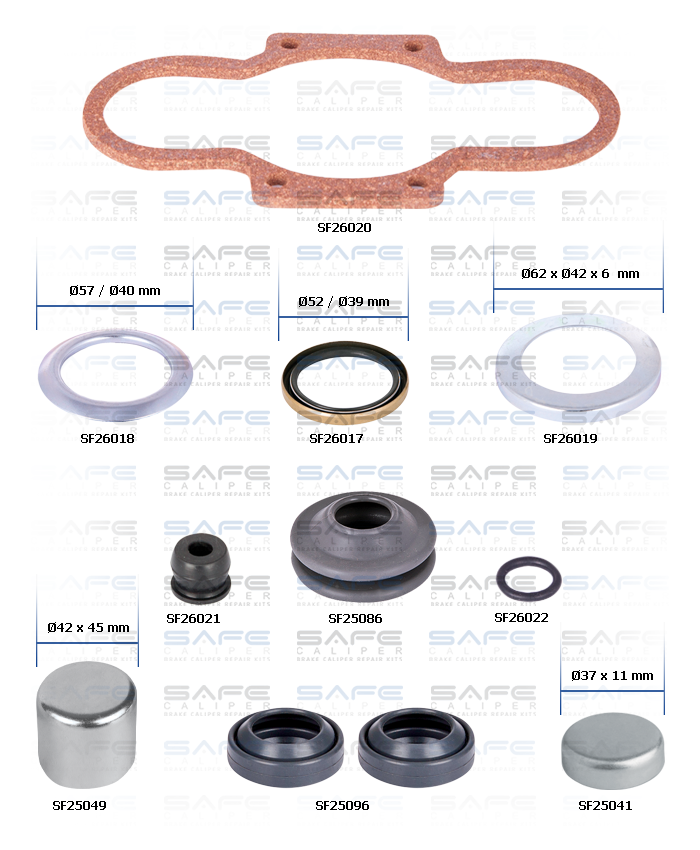 Caliper Dust Excluder & Seal Kit