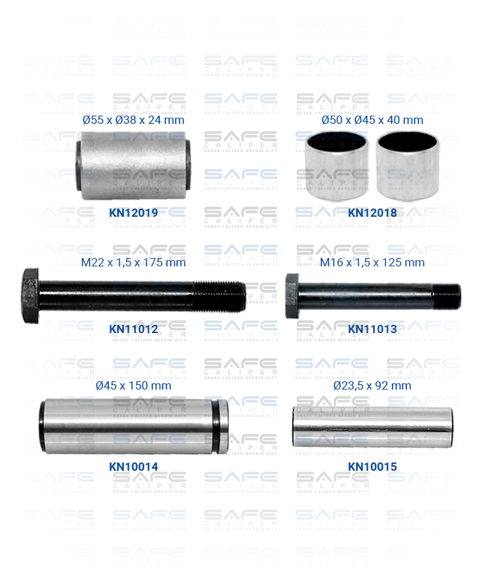 Caliper Guides & Seals Repair Kit