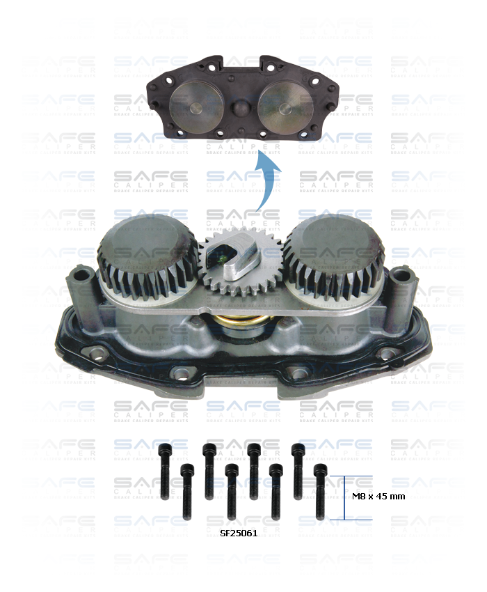 Caliper Mechanism, Piston & Cover Kit