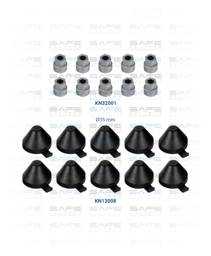 Caliper Plastic Cover Cap Kit