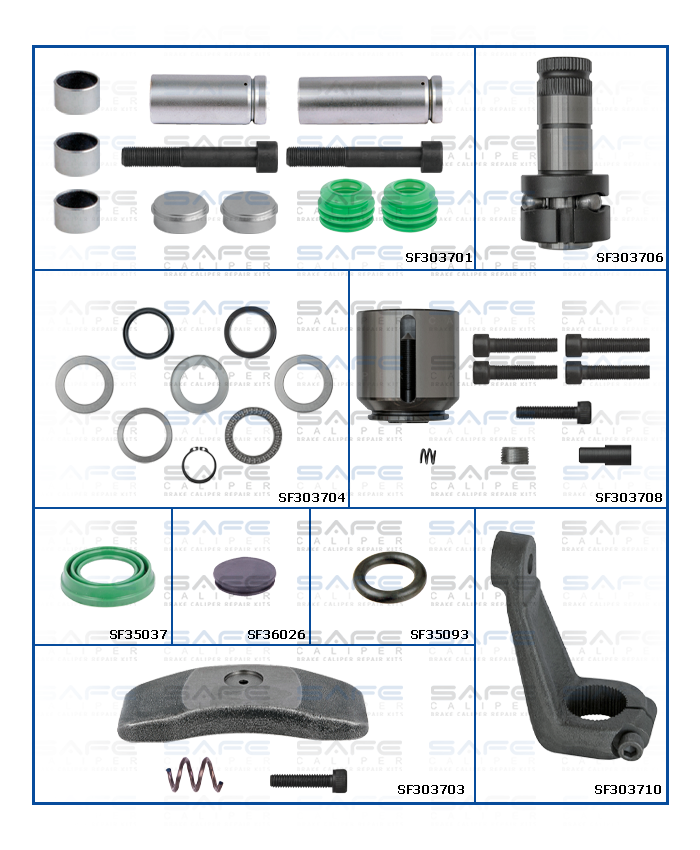 Caliper Repair Set (1300 V-G / Right)