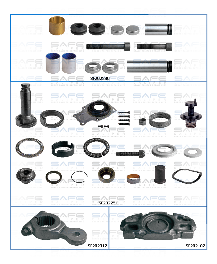 Caliper Repair Set (D3 / Long / Left)