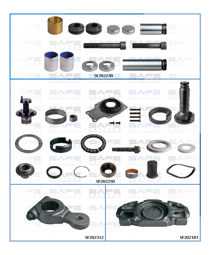 Caliper Repair Set (D3 / Long / Right)