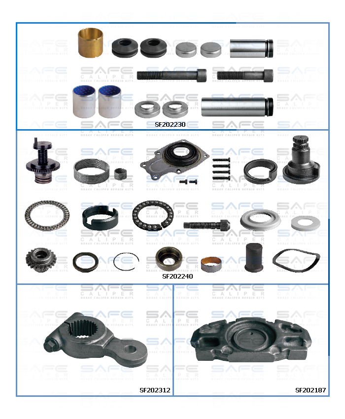 Caliper Repair Set (D3 / Short / Right)