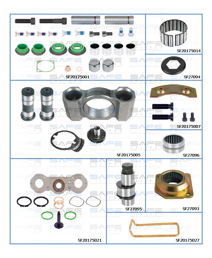 Caliper Repair Set (DX175 / Right)