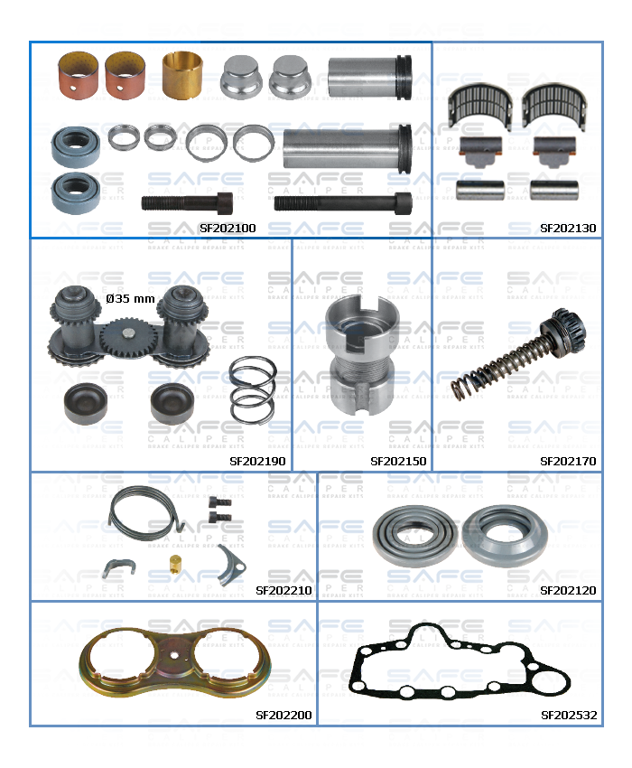 Caliper Repair Set (Man 463-464 / New Model / Right)