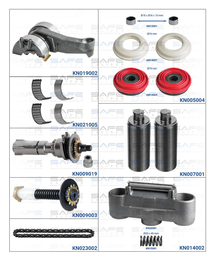 Caliper Repair Set (MB Actros / Old Model)