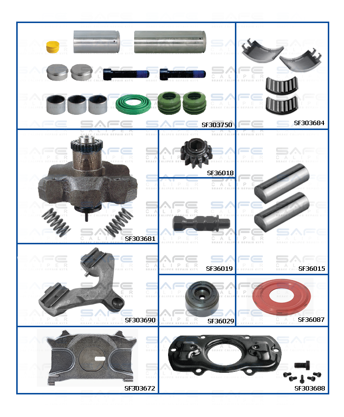 Caliper Repair Set (MB Arocs / Front / Left)