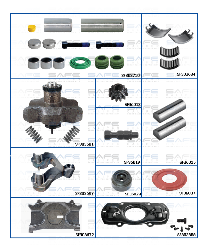 Caliper Repair Set (MB Arocs / Rear / Left)
