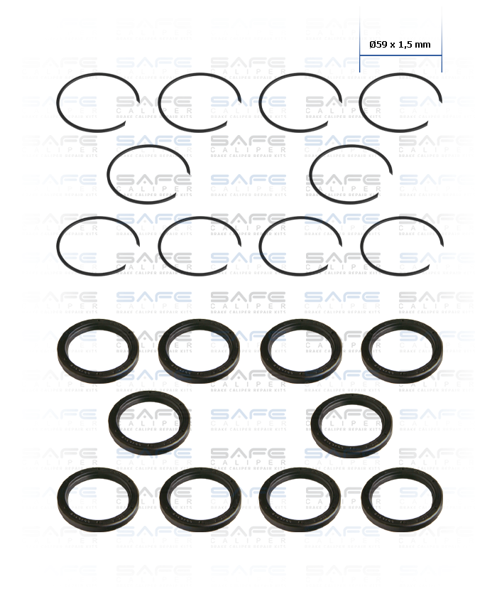 Caliper Seal & Circlip Kit
