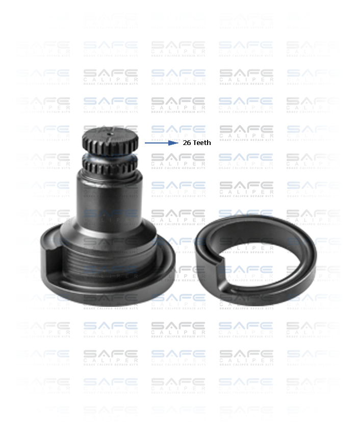 Caliper Shaft Assembly (26 Teeth / Short / Left)