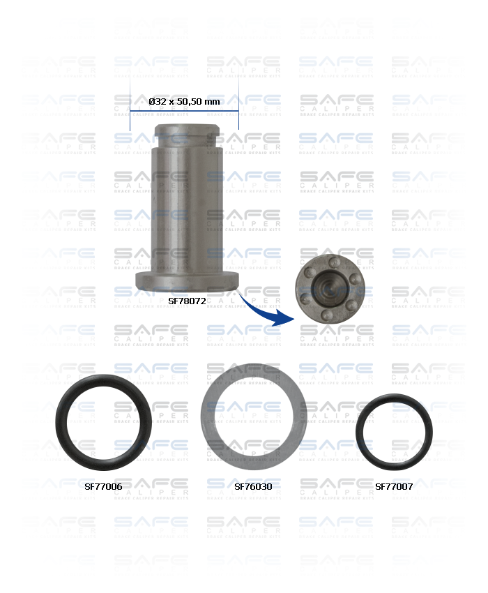 Caliper Wedge Repair Kit