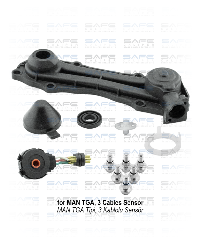 Caliper Plastic Sensor Cover Kit (3 Cables Sensor)