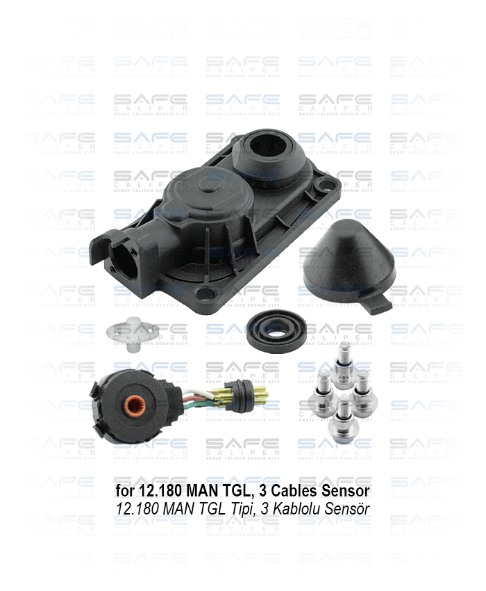 Caliper Plastic Sensor Cover Kit (3 Cables Sensor)